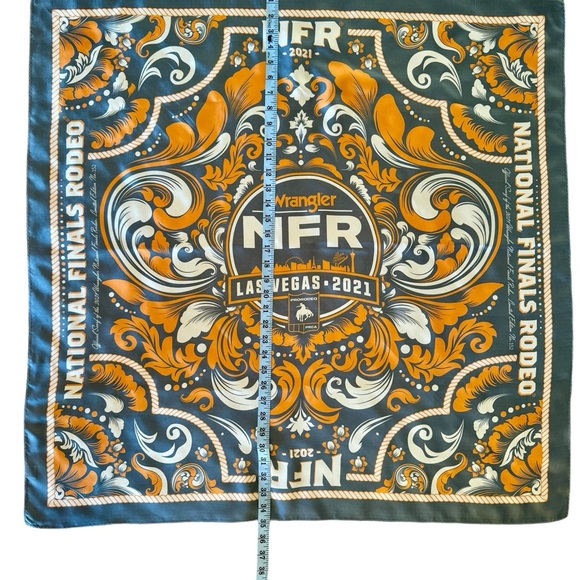 Wrangler NFR Rodeo Silk Scarf, Western - Picture 5 of 6